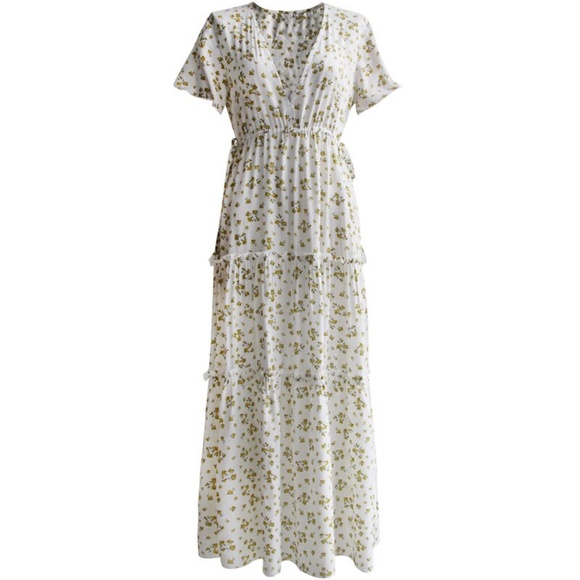 Floral Print gypsy floral print maxi dress - Picture 3 of 3
